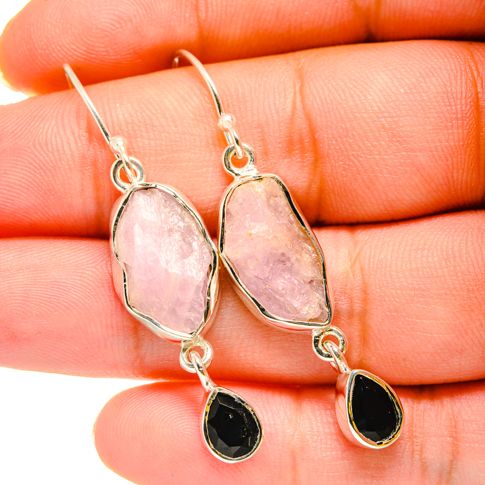 Rose Quartz Earrings handcrafted by Ana Silver Co - EARR420297