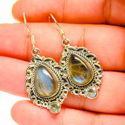 Labradorite Earrings handcrafted by Ana Silver Co - EARR420301