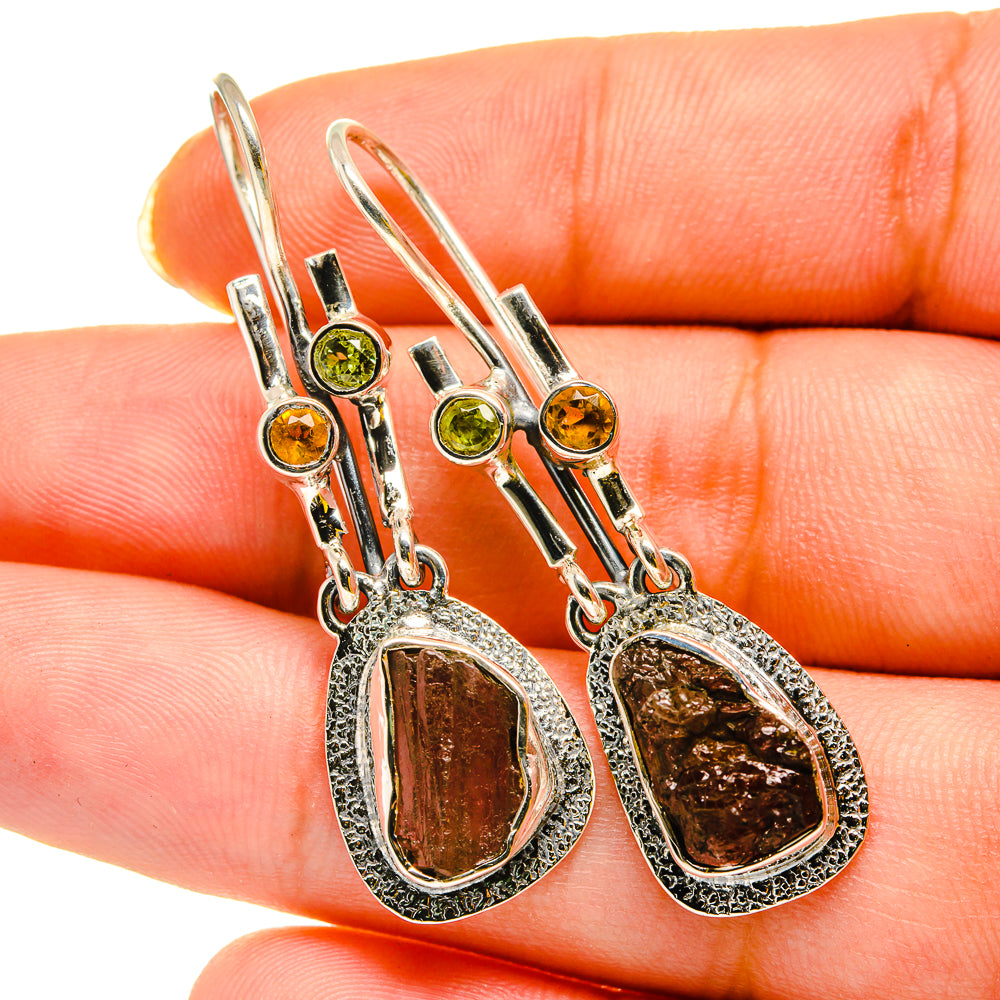 Pink Tourmaline Earrings handcrafted by Ana Silver Co - EARR420310