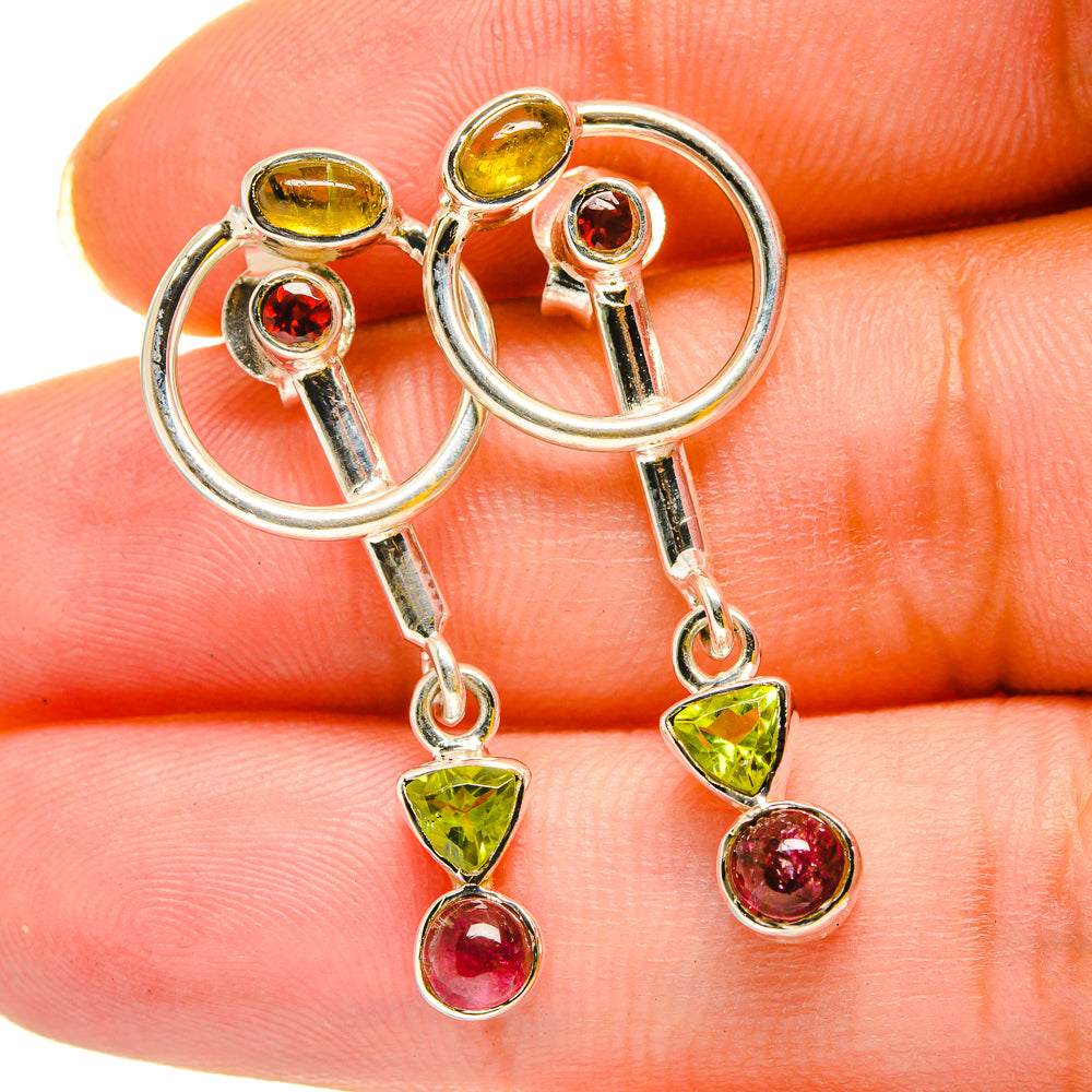 Pink Tourmaline Earrings handcrafted by Ana Silver Co - EARR420320