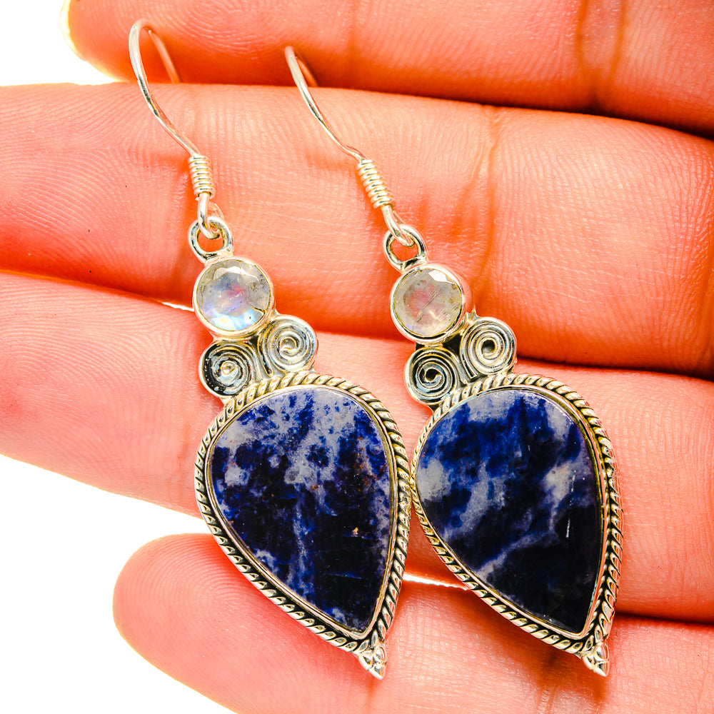 Sodalite Earrings handcrafted by Ana Silver Co - EARR420323