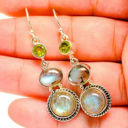 Labradorite Earrings handcrafted by Ana Silver Co - EARR420327