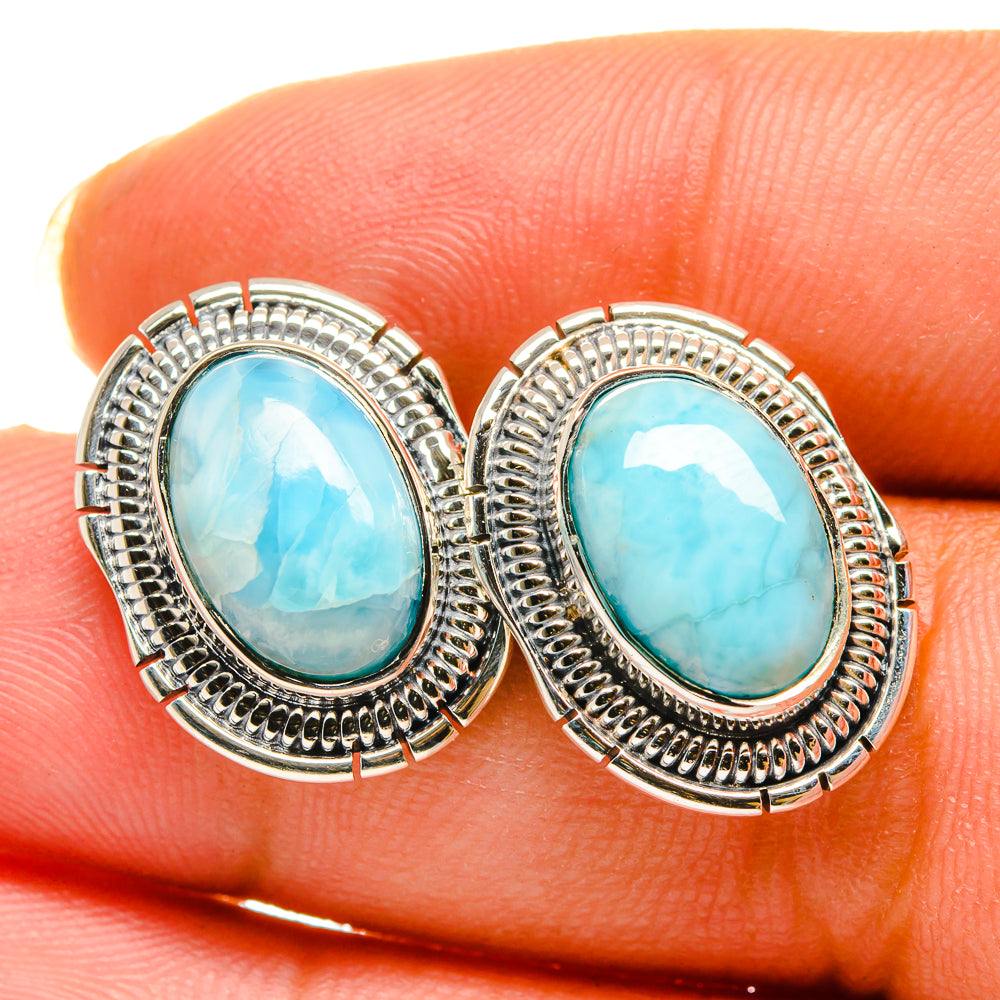 Larimar Earrings handcrafted by Ana Silver Co - EARR420330