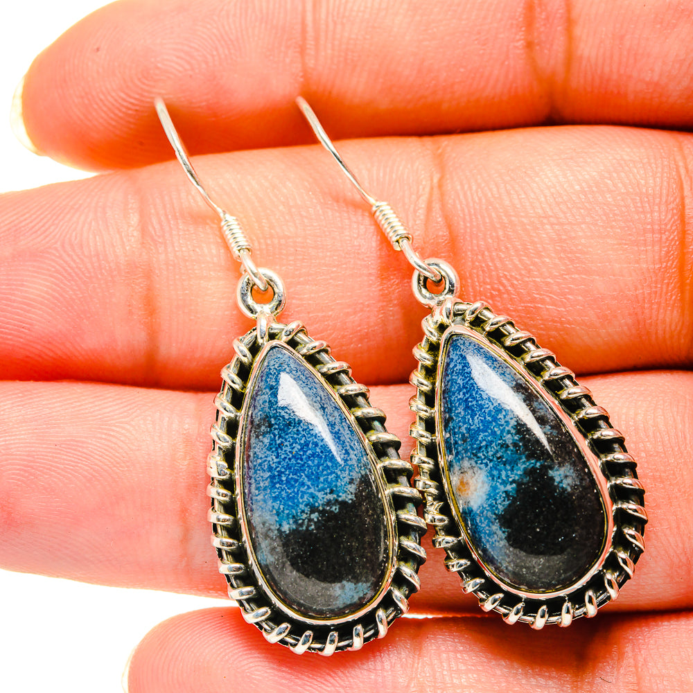 Shattuckite Earrings handcrafted by Ana Silver Co - EARR420332