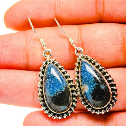 Shattuckite Earrings handcrafted by Ana Silver Co - EARR420332