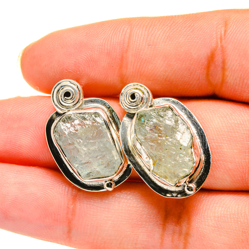 Aquamarine Earrings handcrafted by Ana Silver Co - EARR420342