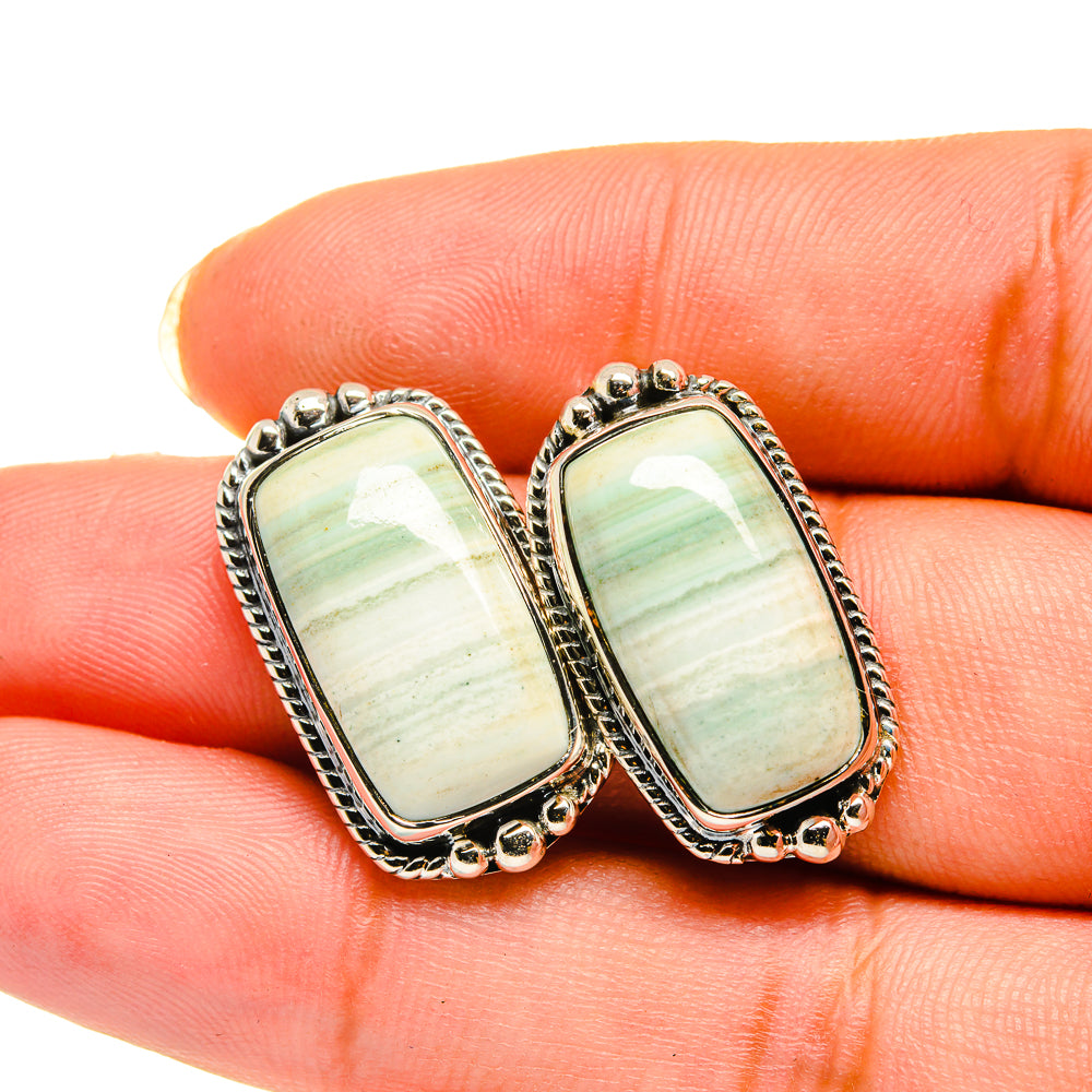 Ocean Jasper Earrings handcrafted by Ana Silver Co - EARR420349