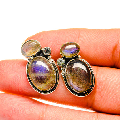 Labradorite Earrings handcrafted by Ana Silver Co - EARR420350