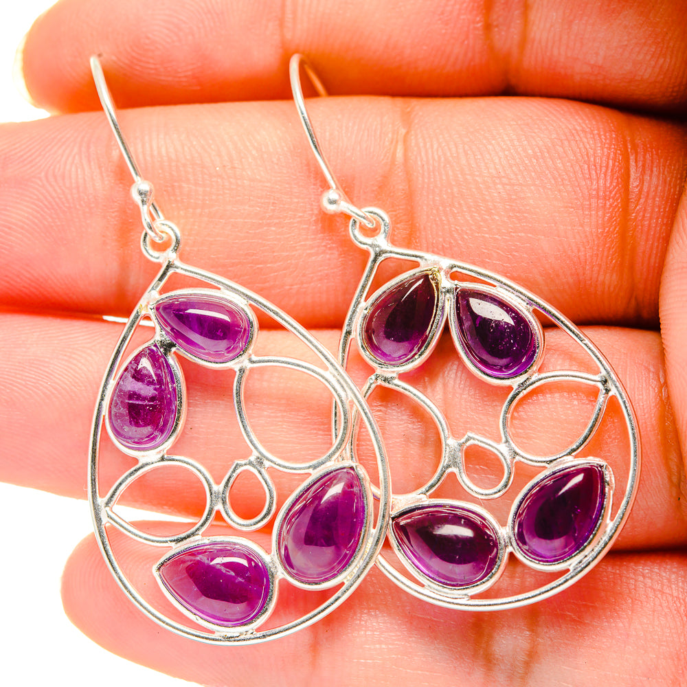 Amethyst Earrings handcrafted by Ana Silver Co - EARR420355