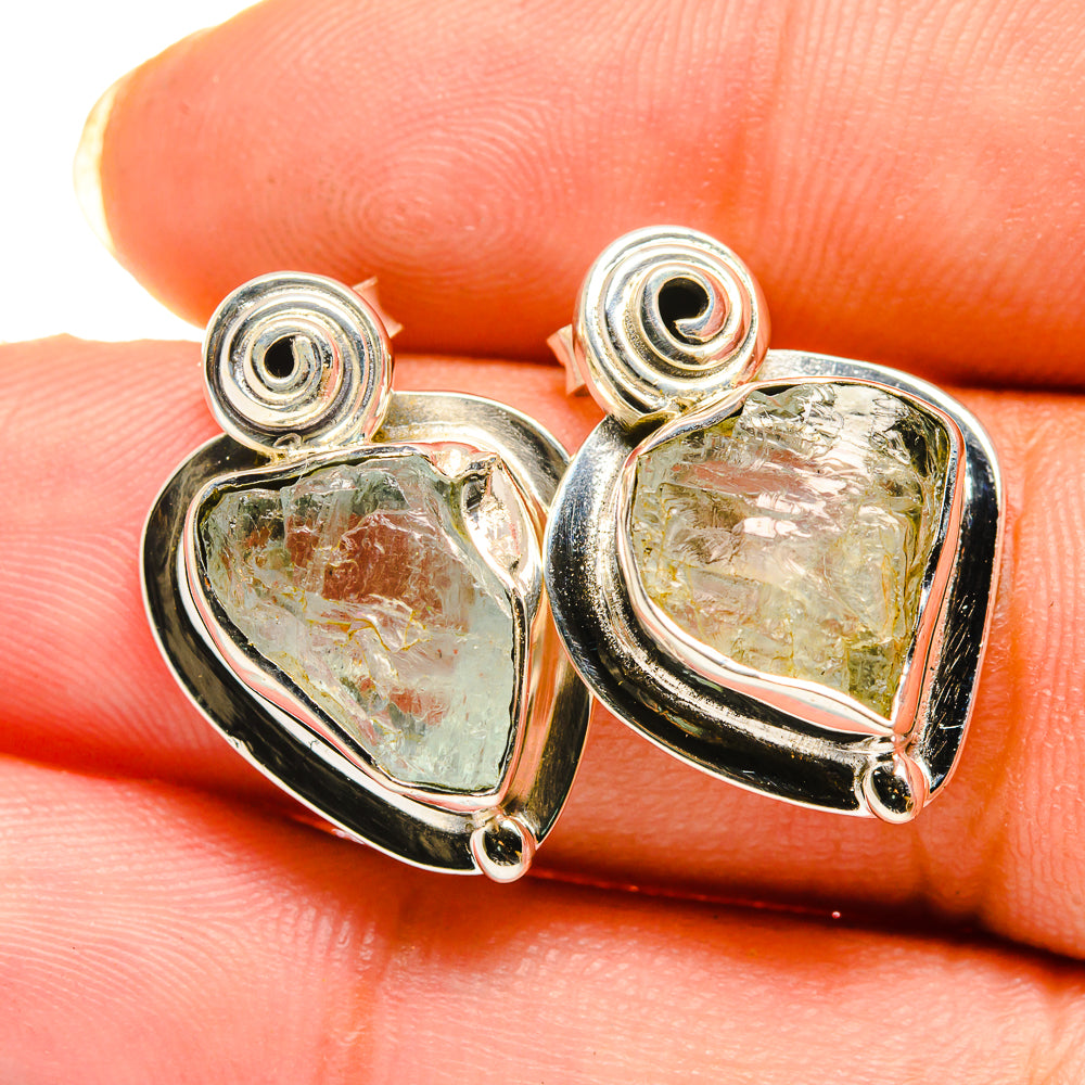 Green Amethyst Earrings handcrafted by Ana Silver Co - EARR420359
