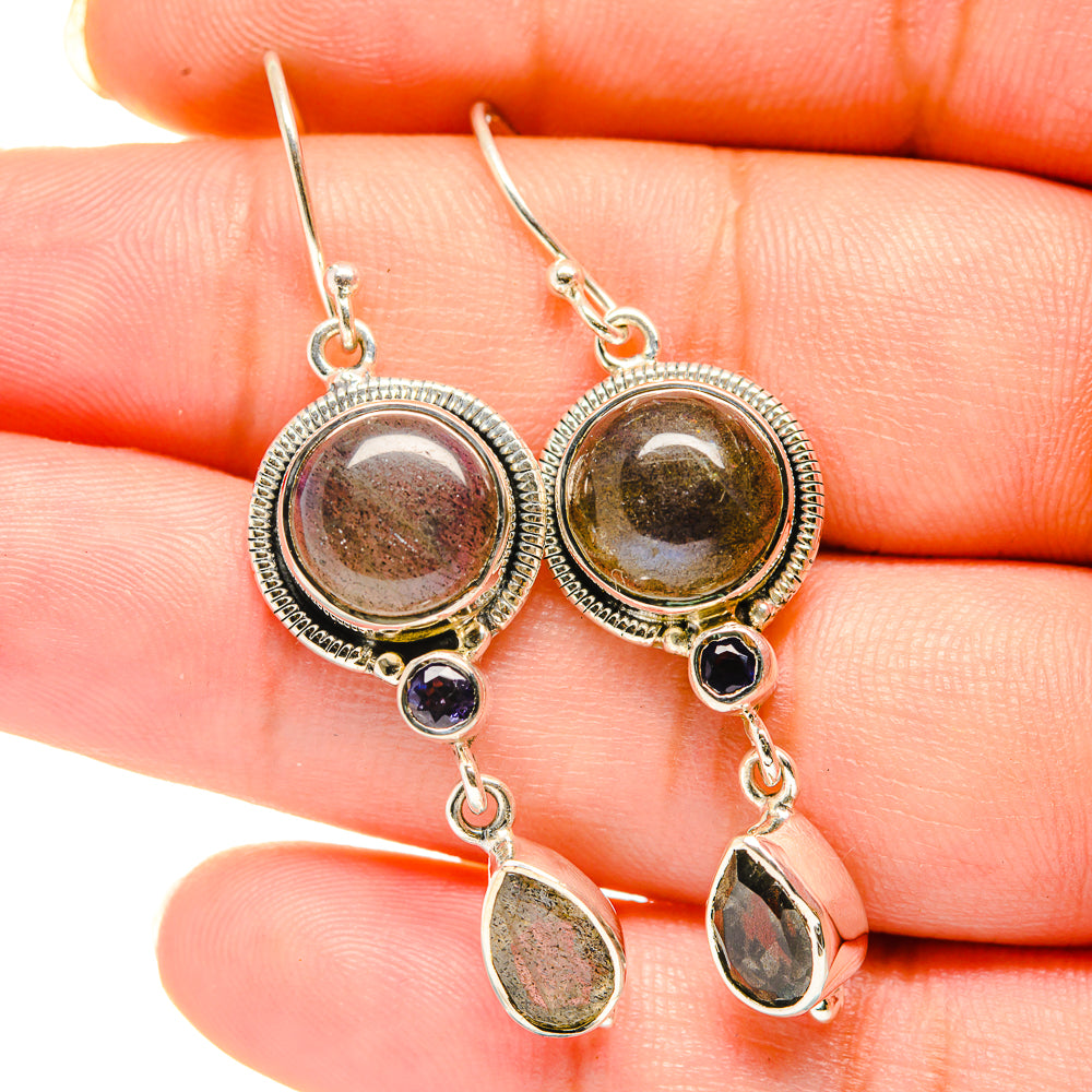Labradorite Earrings handcrafted by Ana Silver Co - EARR420369