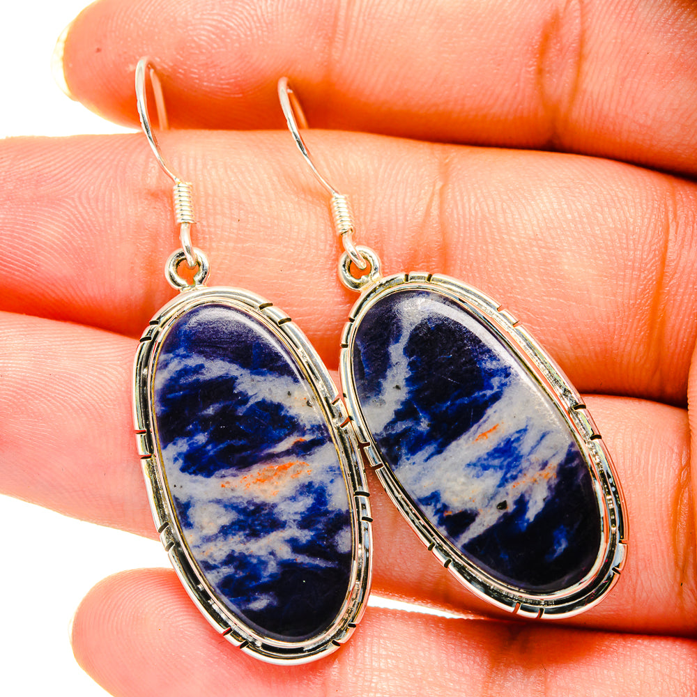 Sodalite Earrings handcrafted by Ana Silver Co - EARR420372