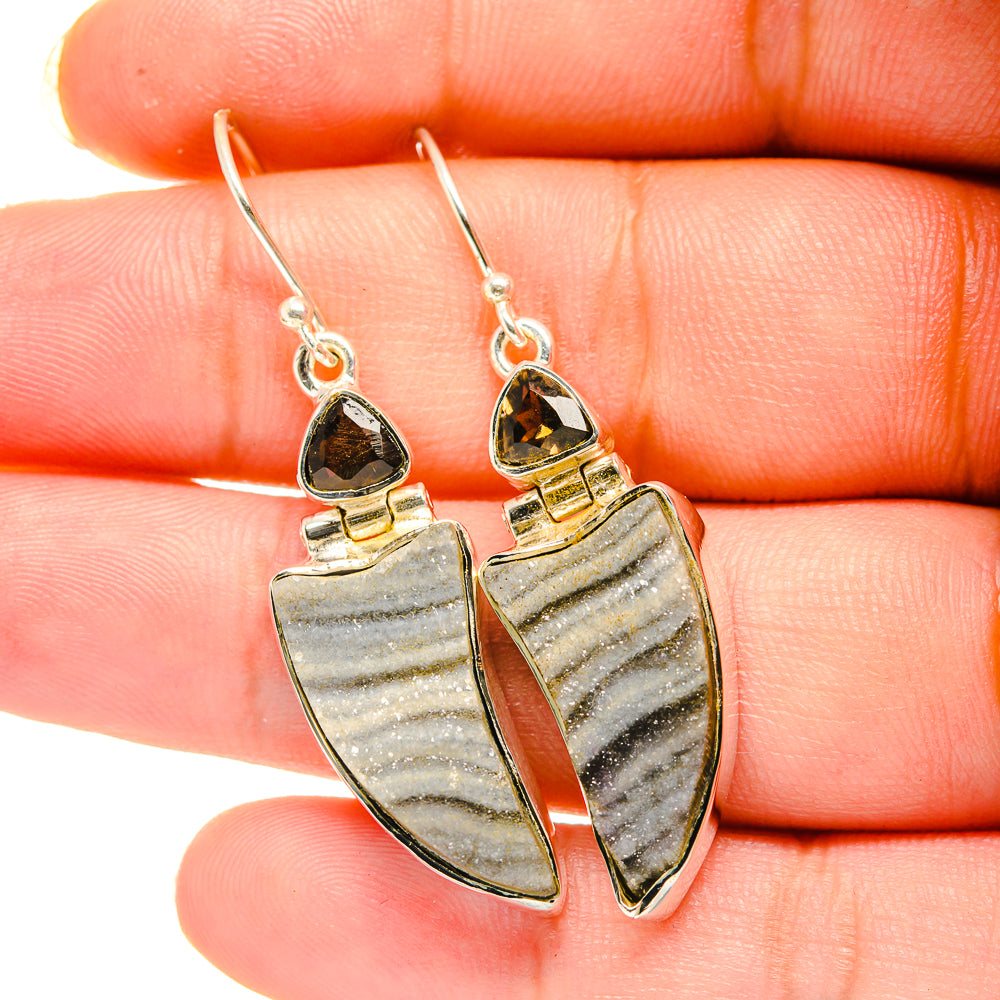 Desert Druzy Earrings handcrafted by Ana Silver Co - EARR420374