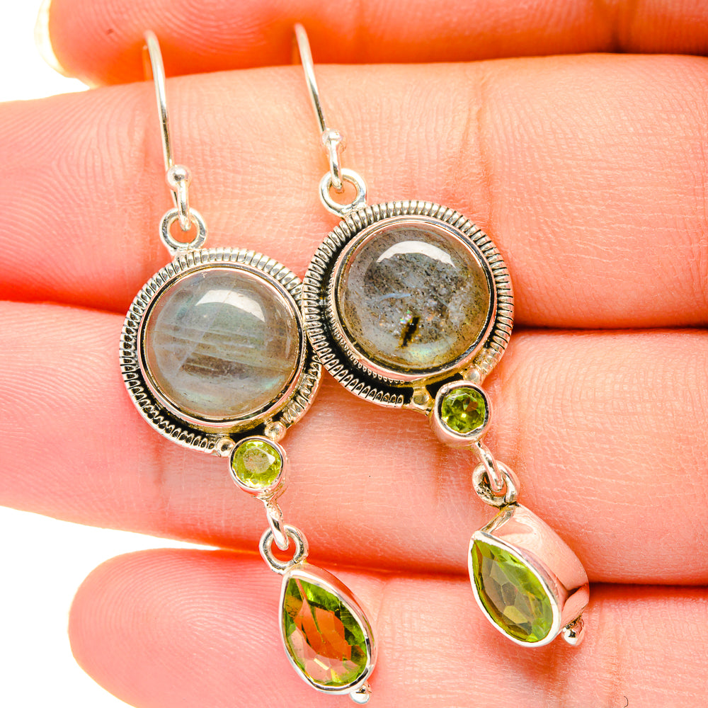 Labradorite Earrings handcrafted by Ana Silver Co - EARR420378
