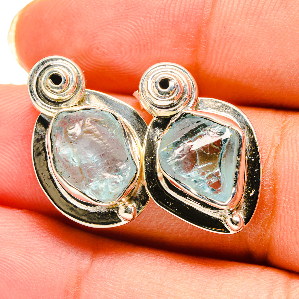 Aquamarine Earrings handcrafted by Ana Silver Co - EARR420380