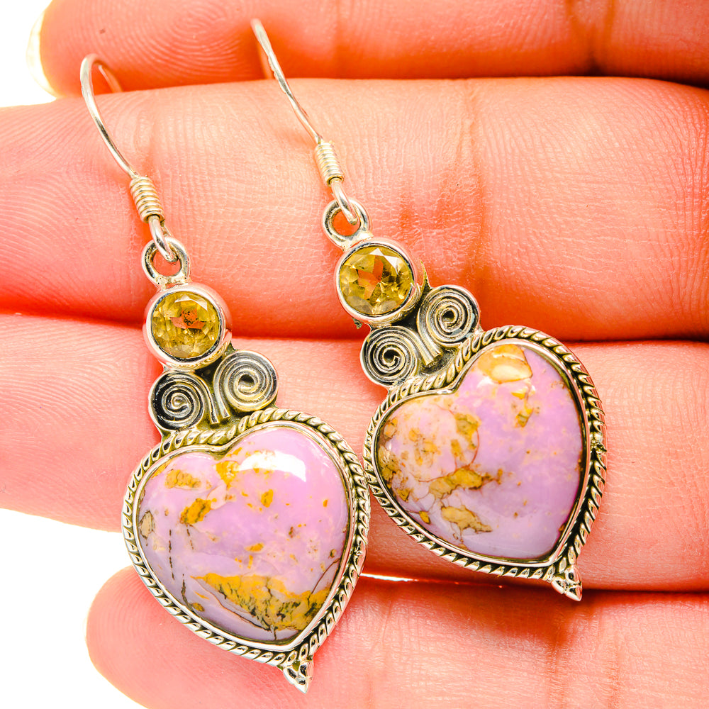 Phosphosiderite Earrings handcrafted by Ana Silver Co - EARR420387