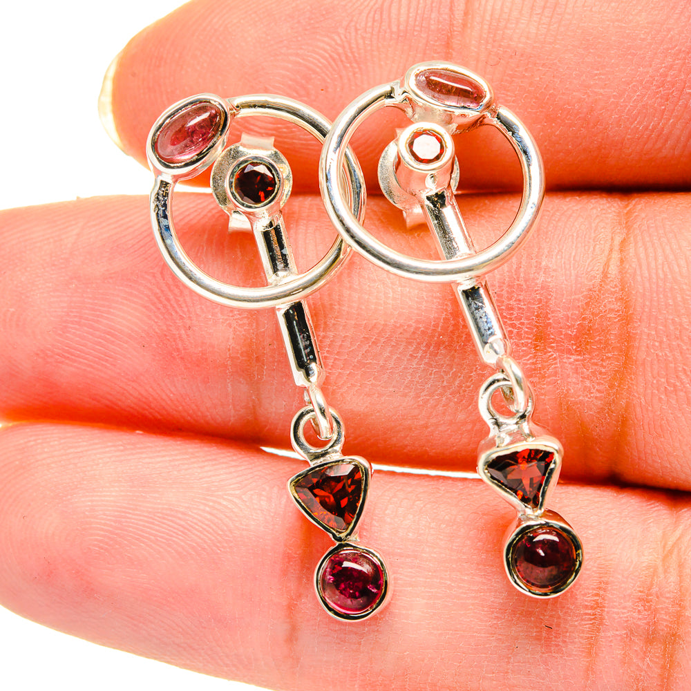 Pink Tourmaline Earrings handcrafted by Ana Silver Co - EARR420390