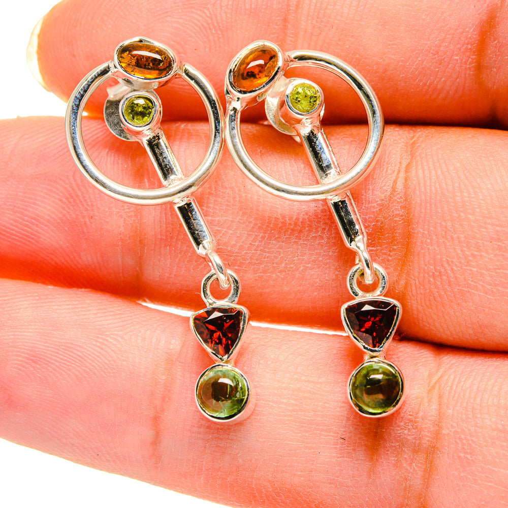 Garnet Earrings handcrafted by Ana Silver Co - EARR420392