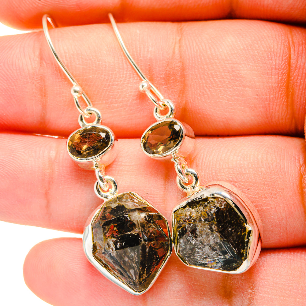 Herkimer Diamond Earrings handcrafted by Ana Silver Co - EARR420397