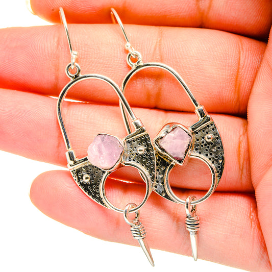 Kunzite Earrings handcrafted by Ana Silver Co - EARR420402
