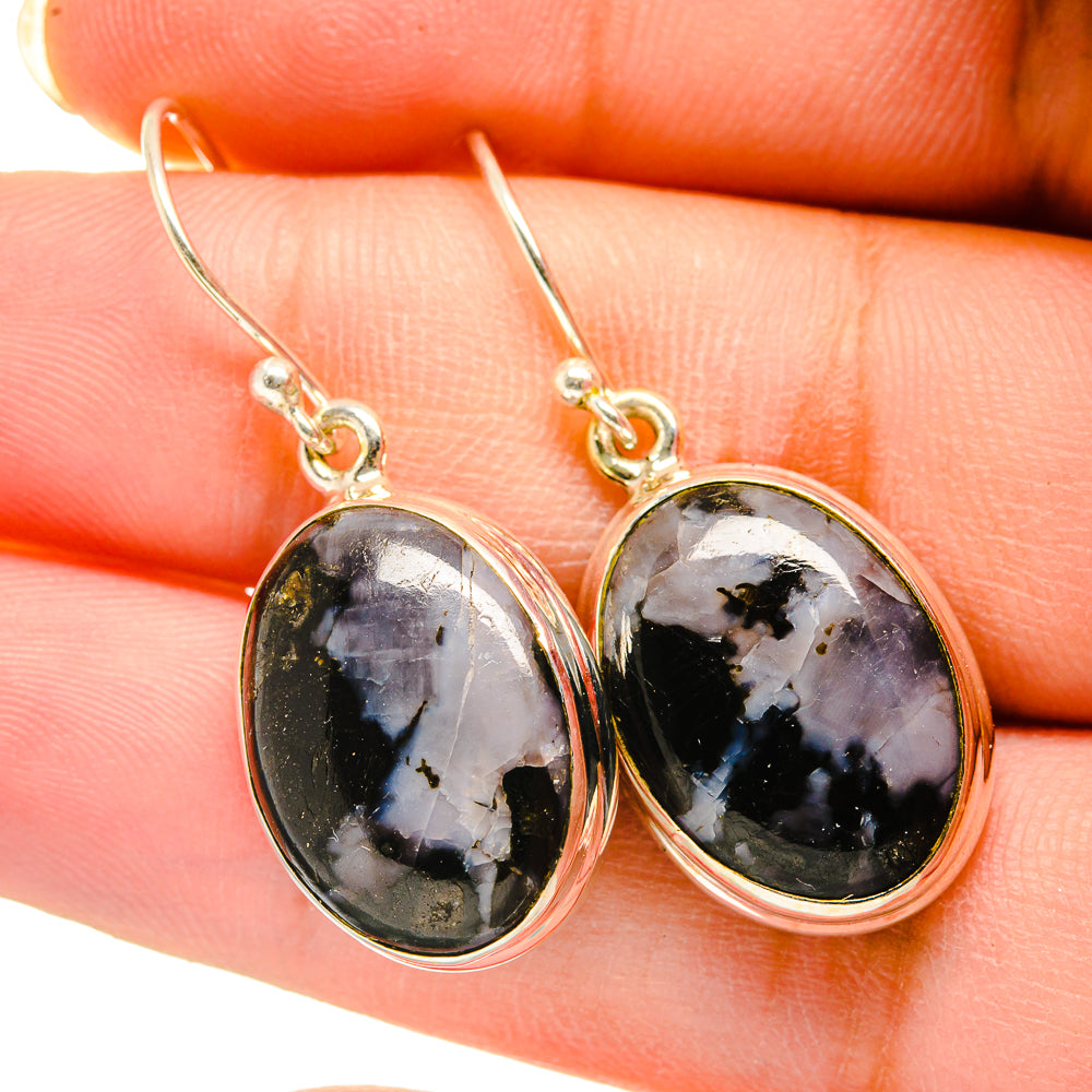 Gabbro Stone Earrings handcrafted by Ana Silver Co - EARR420405