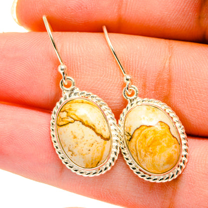 Picture Jasper Earrings handcrafted by Ana Silver Co - EARR420415