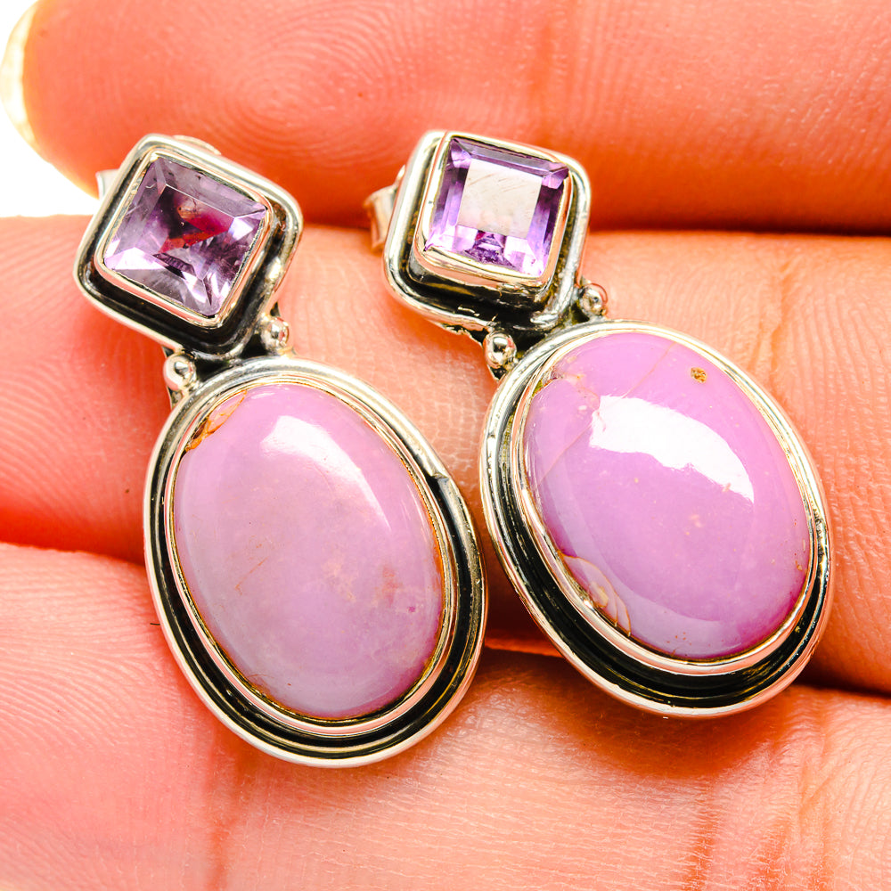 Phosphosiderite Earrings handcrafted by Ana Silver Co - EARR420417