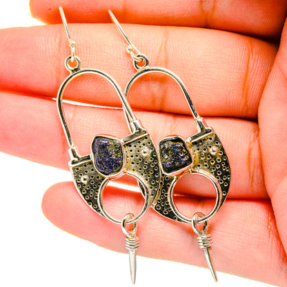 Lapis Lazuli Earrings handcrafted by Ana Silver Co - EARR420423