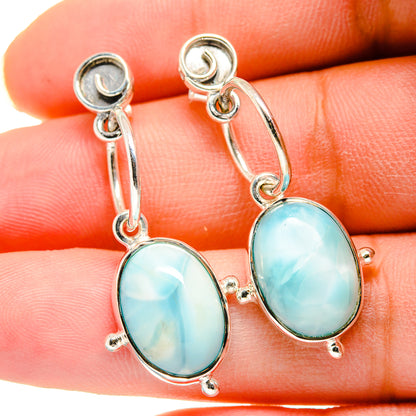Larimar Earrings handcrafted by Ana Silver Co - EARR420432