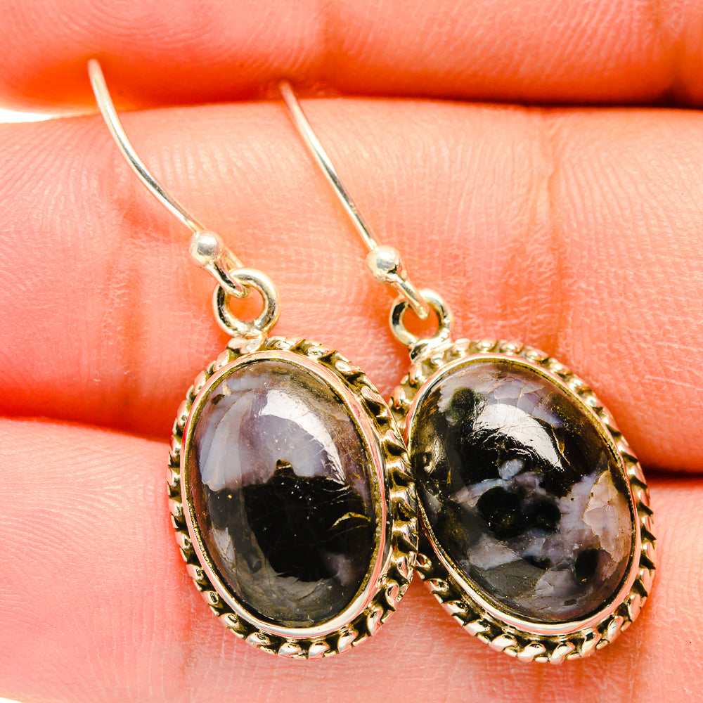 Gabbro Stone Earrings handcrafted by Ana Silver Co - EARR420433
