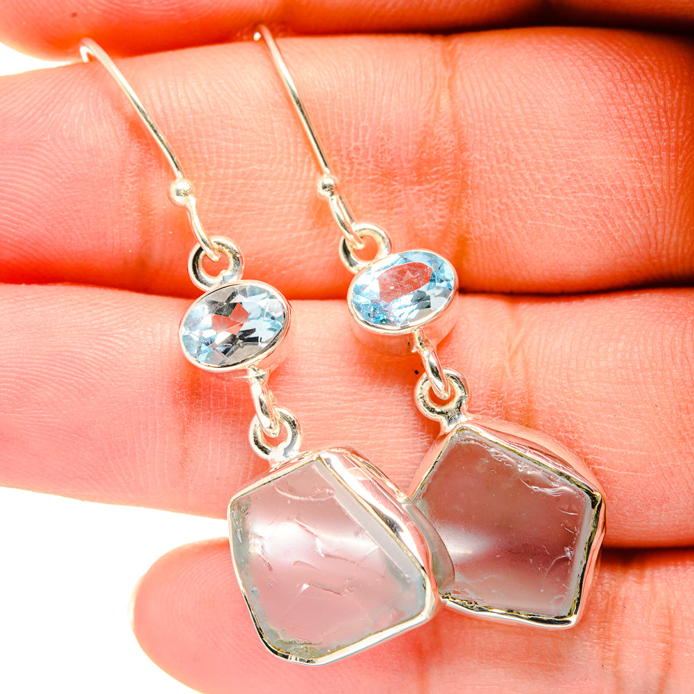 Aquamarine Earrings handcrafted by Ana Silver Co - EARR420441