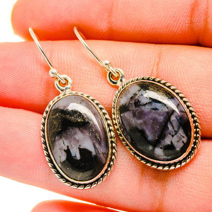Gabbro Stone Earrings handcrafted by Ana Silver Co - EARR420453