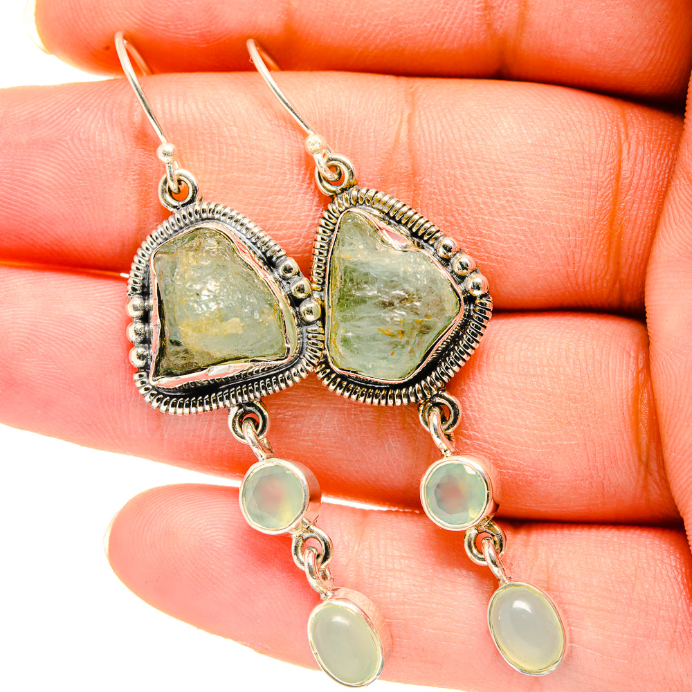 Aquamarine Earrings handcrafted by Ana Silver Co - EARR420475
