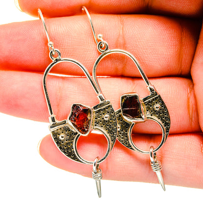 Garnet Earrings handcrafted by Ana Silver Co - EARR420476