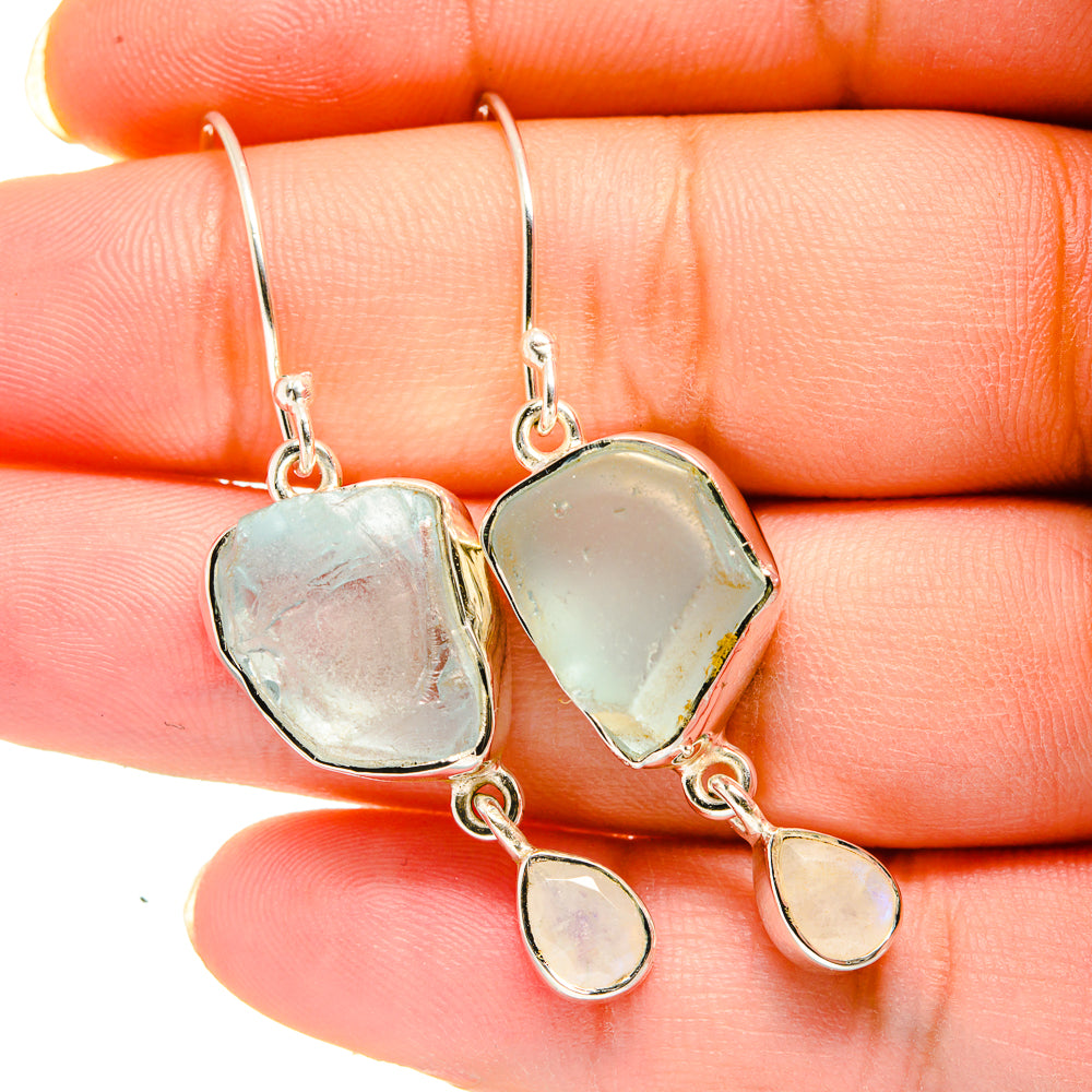 Aquamarine Earrings handcrafted by Ana Silver Co - EARR420482