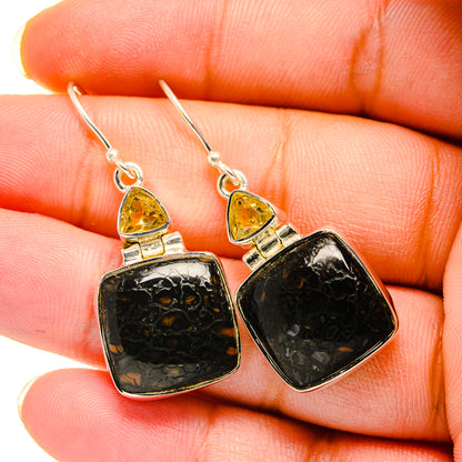 Dinosaur Bone Earrings handcrafted by Ana Silver Co - EARR420484