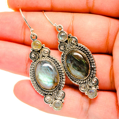 Labradorite Earrings handcrafted by Ana Silver Co - EARR420488