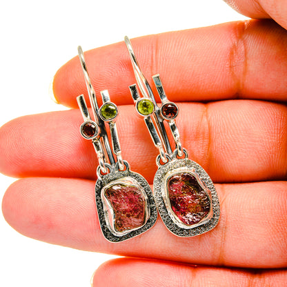 Pink Tourmaline Earrings handcrafted by Ana Silver Co - EARR420493