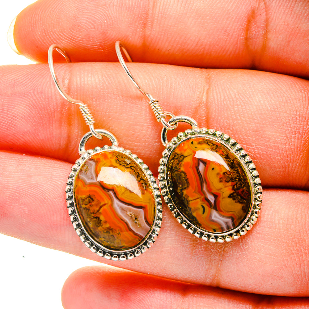 Moroccan Agate Earrings handcrafted by Ana Silver Co - EARR420494