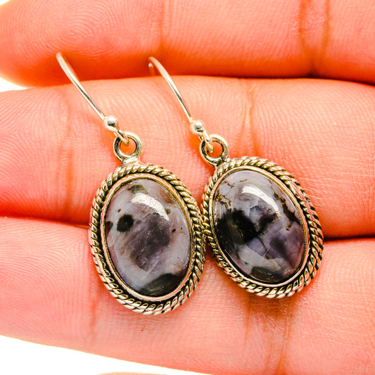 Gabbro Stone Earrings handcrafted by Ana Silver Co - EARR420495