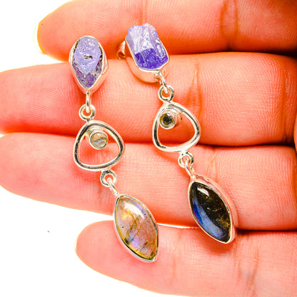 Labradorite Earrings handcrafted by Ana Silver Co - EARR420498