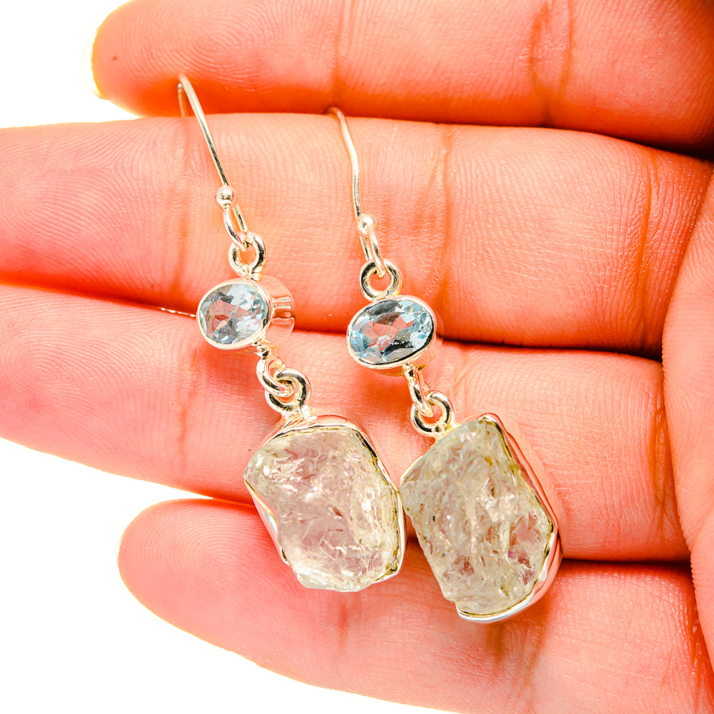 Aquamarine Earrings handcrafted by Ana Silver Co - EARR420500