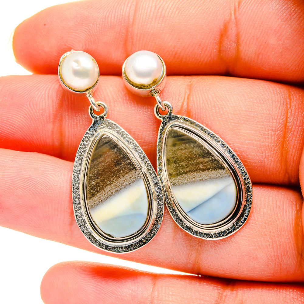 Owyhee Opal Earrings handcrafted by Ana Silver Co - EARR420503