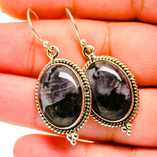 Gabbro Stone Earrings handcrafted by Ana Silver Co - EARR420505