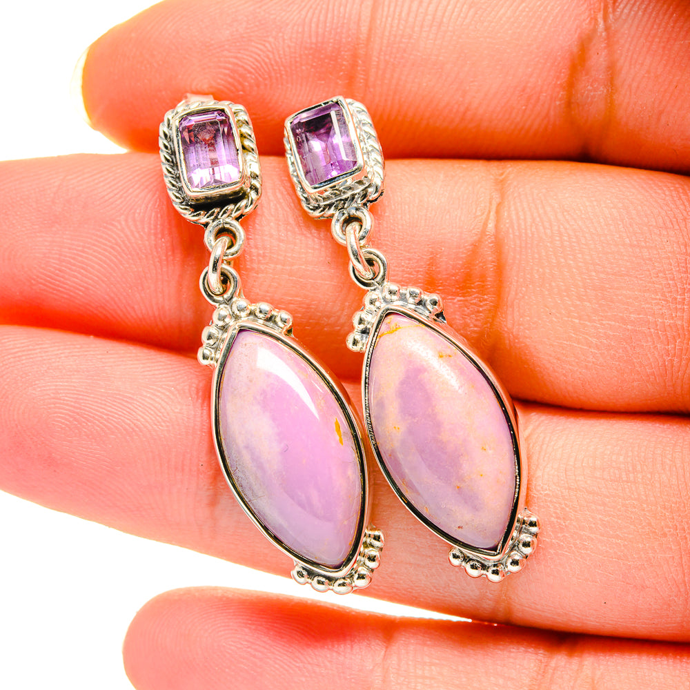 Phosphosiderite Earrings handcrafted by Ana Silver Co - EARR420506