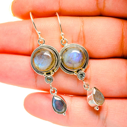 Labradorite Earrings handcrafted by Ana Silver Co - EARR420513
