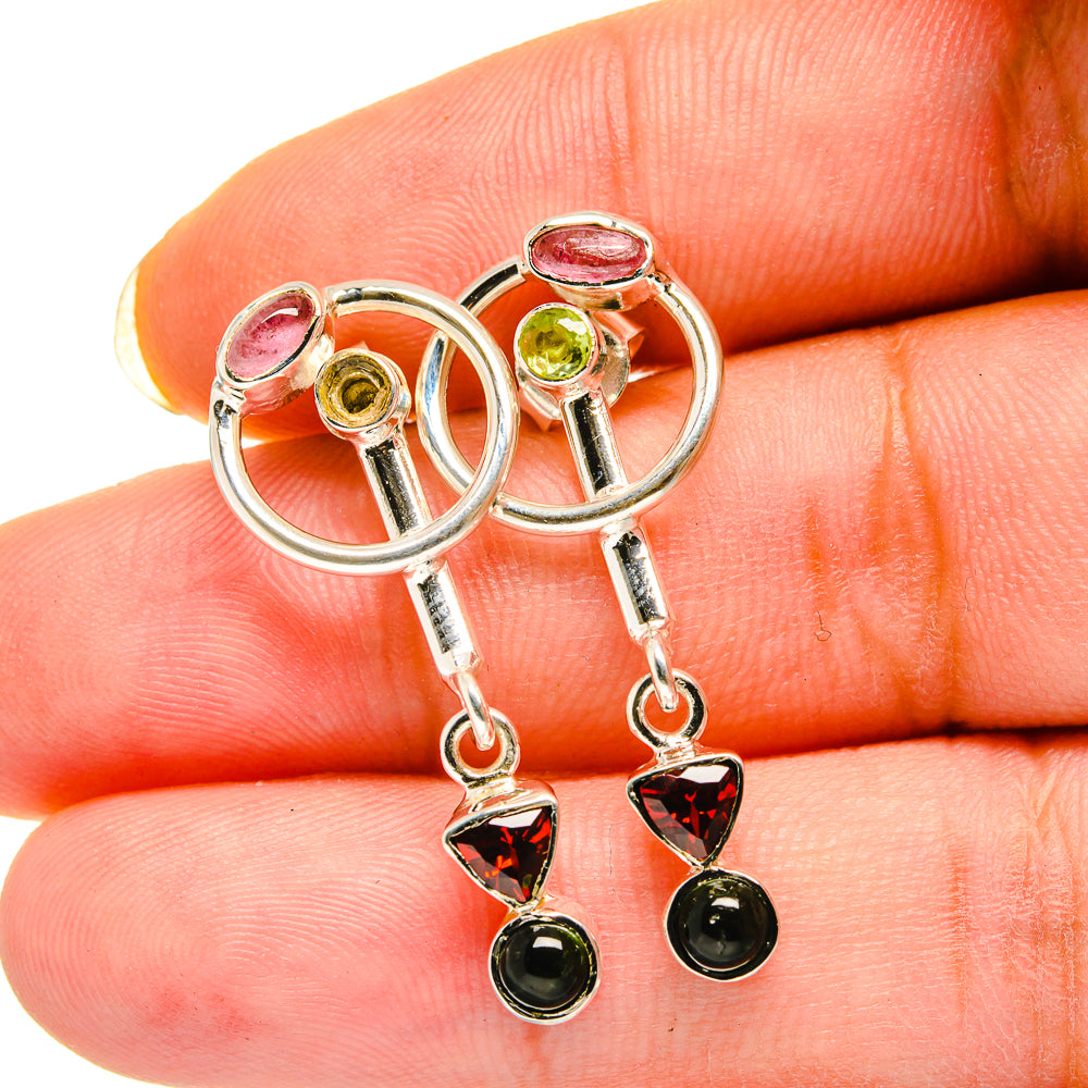 Garnet Earrings handcrafted by Ana Silver Co - EARR420514