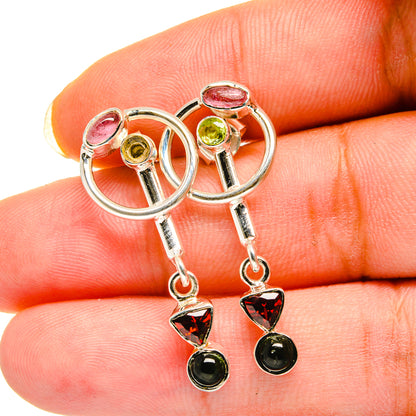 Garnet Earrings handcrafted by Ana Silver Co - EARR420514