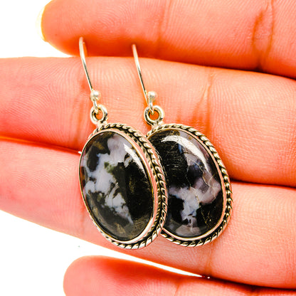 Gabbro Stone Earrings handcrafted by Ana Silver Co - EARR420517