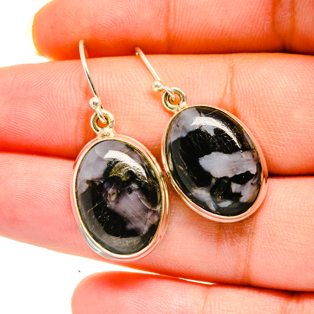 Gabbro Stone Earrings handcrafted by Ana Silver Co - EARR420519